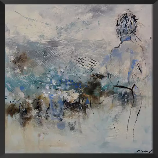 Nue de dos - peinture contemporaine