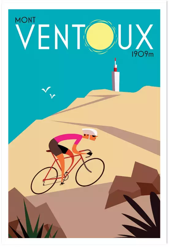 Mont ventoux - affiche de provence