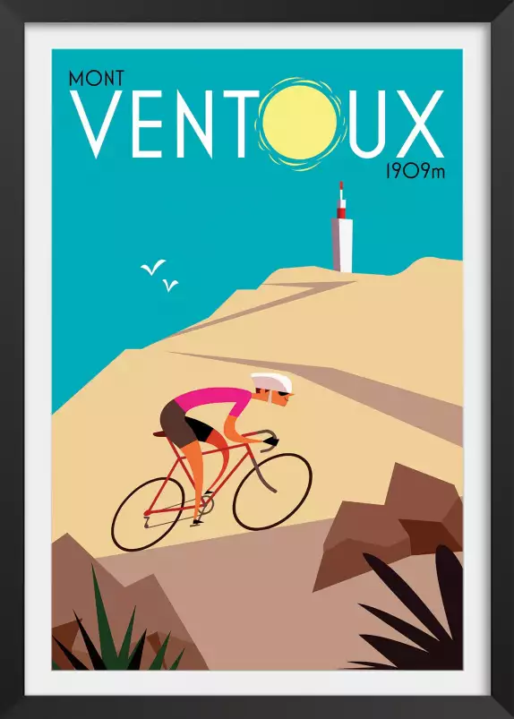 Mont ventoux - affiche de provence