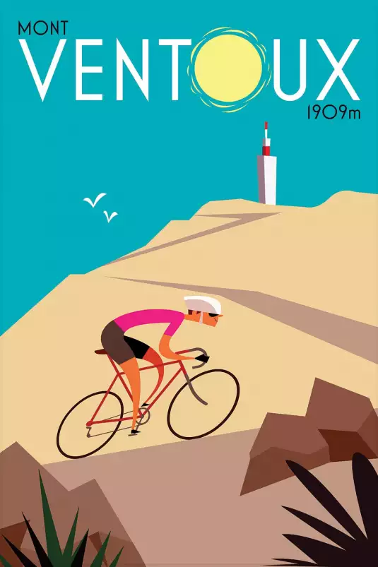 Mont ventoux - affiche de provence