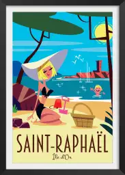 Saint Raphael l'île d' Or - affiche cote d azur