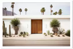 Maison californienne 50s - affiche architecture