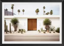 Maison californienne 50s - affiche architecture