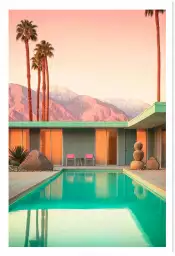 Piscine Motel 66 - affiche architecture