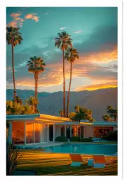 Maison moderne de Palm springs - affiche architecture