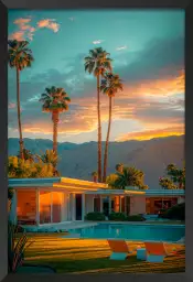 Maison moderne de Palm springs - affiche architecture