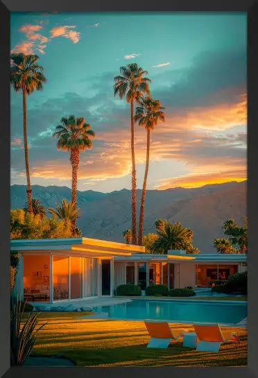 Maison moderne de Palm springs - affiche architecture