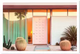 Entrée privée sur Palm springs - affiche architecture