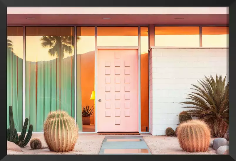 Entrée privée sur Palm springs - affiche architecture