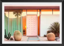 Entrée privée sur Palm springs - affiche architecture