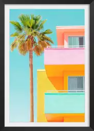 Venice beach pastel - affiche architecture