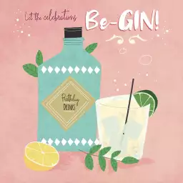 Let's the celebration - affiche gin tonic