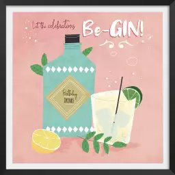 Let's the celebration - affiche gin tonic