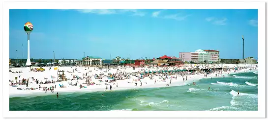 Détente en  Floride - affiche bord de mer