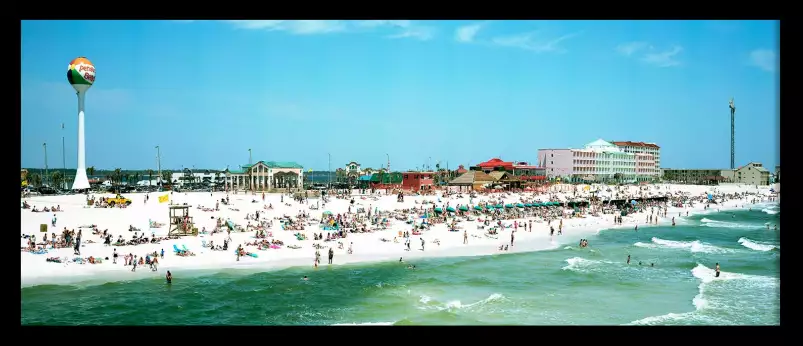 Détente en  Floride - affiche bord de mer