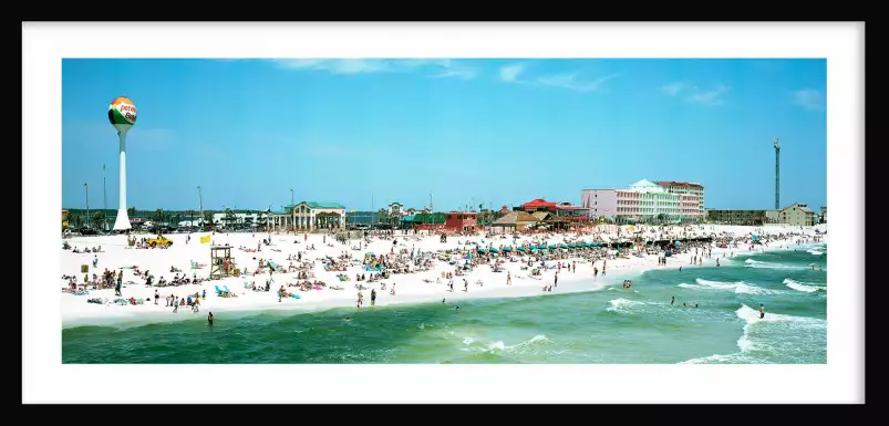 Détente en  Floride - affiche bord de mer