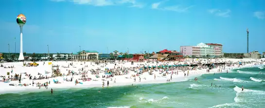 Détente en  Floride - affiche bord de mer