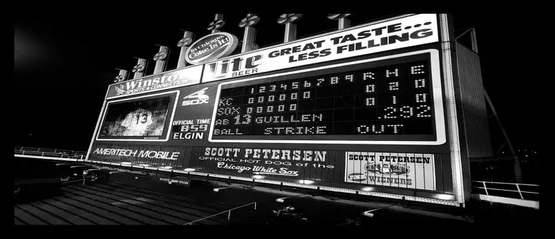 Affichage Baseball Chicago - tableau sport