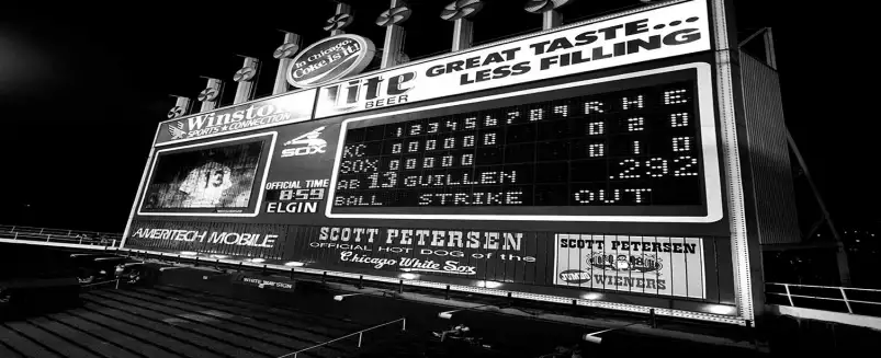 Affichage Baseball Chicago - tableau sport