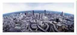 Vue aérienne sur Atlanta - tableau urbain