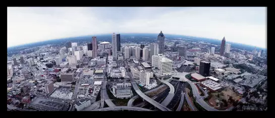 Vue aérienne sur Atlanta - tableau urbain