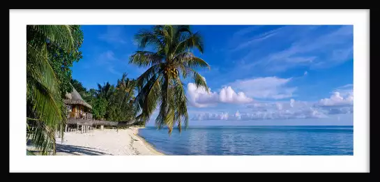 Paradis sur la plage de Matira - affiche mer