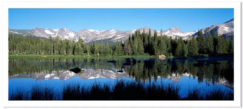 Pics indiens dans le Colorado - paysage d'automne avec animaux