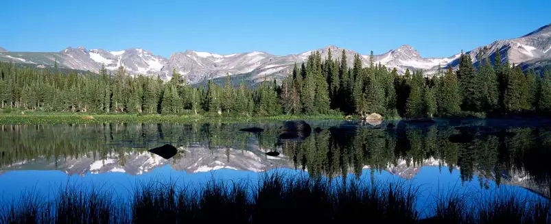 Pics indiens dans le Colorado - paysage d'automne avec animaux