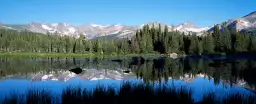 Pics indiens dans le Colorado - paysage d'automne avec animaux