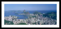 Horizon urbain de Rio de Janeiro - poster paysage mer