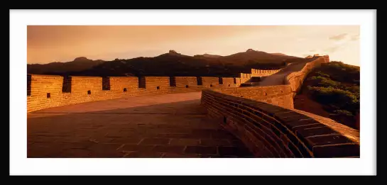 Muraille fortifiée de Chine - affiche monde