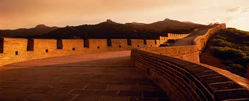 Muraille fortifiée de Chine - affiche monde