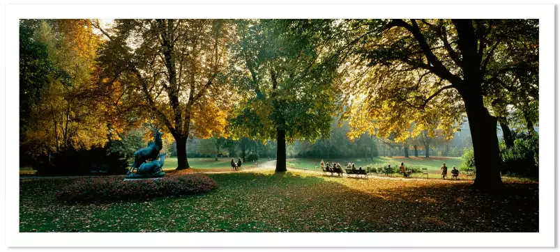 Le jardin du Luxembourg à Paris - affiche de paris