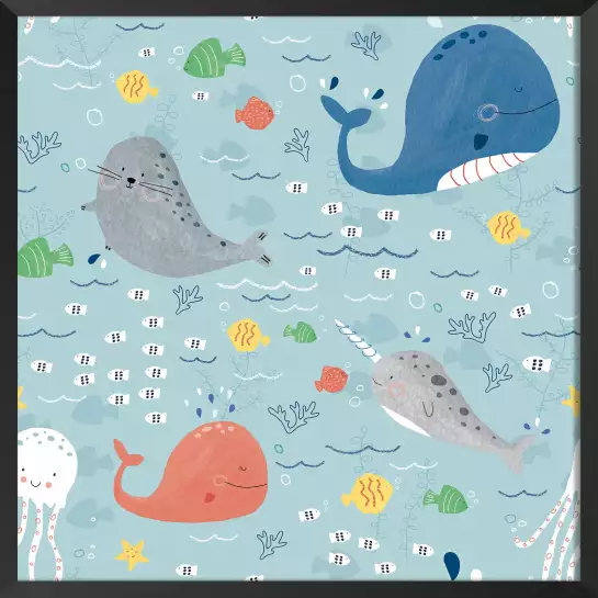 Happy ocean - poster chambre bebe