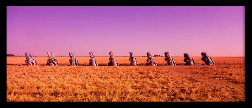 Cadillac Ranch - affiche voiture