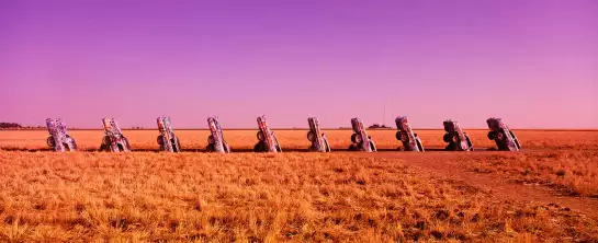 Cadillac Ranch - affiche voiture