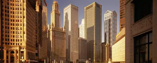 Paysage urbain de Chicago - affiche villes du monde