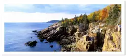 Géologie côtière en Acadie - poster bord de mer