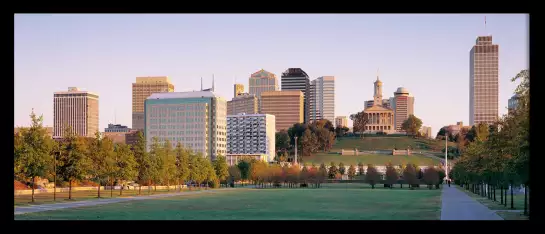 Rythme sur Nashville - affiche paysage urbain