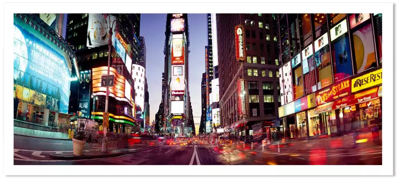 Lumières sur Time Square - affiche new york