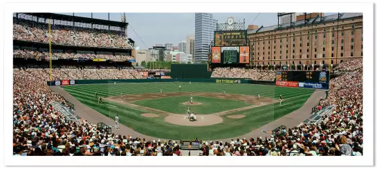 Terrain de baseball, Baltimore - affiche de sport