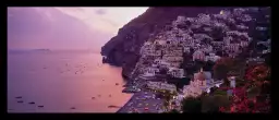 Côte Positano - paysage mer coucher de soleil