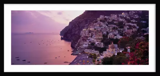 Côte Positano - paysage mer coucher de soleil