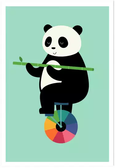 Circus panda - affiche enfant