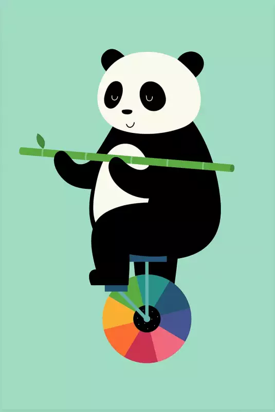 Circus panda - affiche enfant