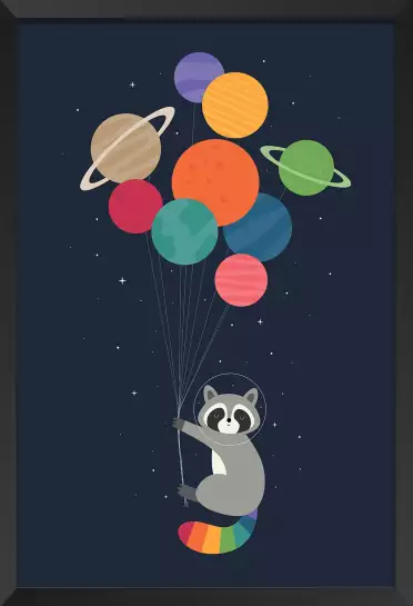 Raton dans la galaxie - poster chambre enfant