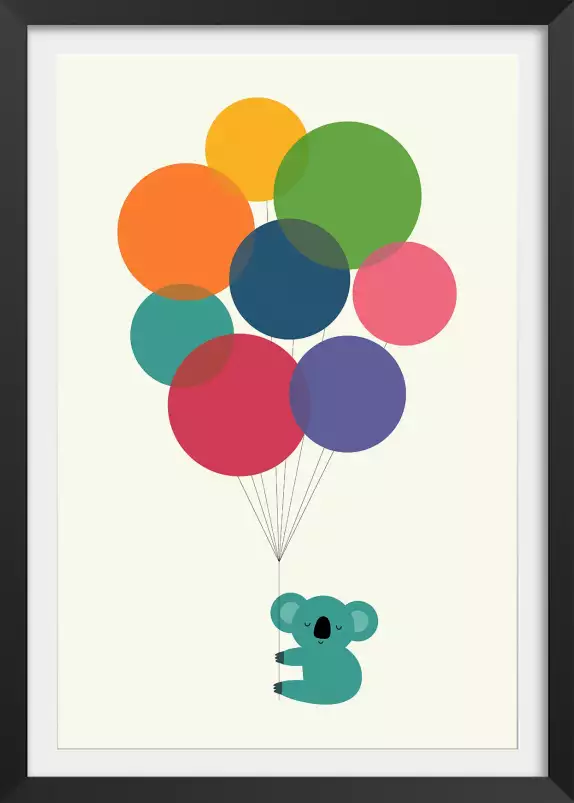 Koala ballon - poster enfant