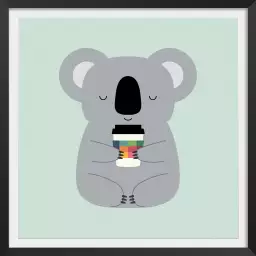 Koala café - affiche enfants