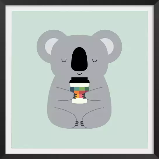 Koala café - affiche enfants