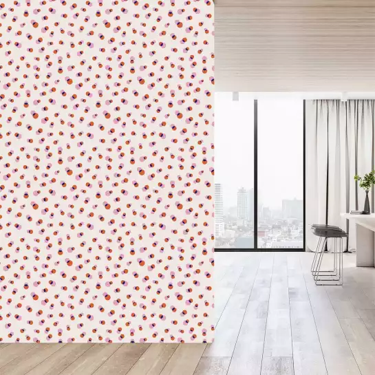 Dance dots - Tapisserie panoramique graphique